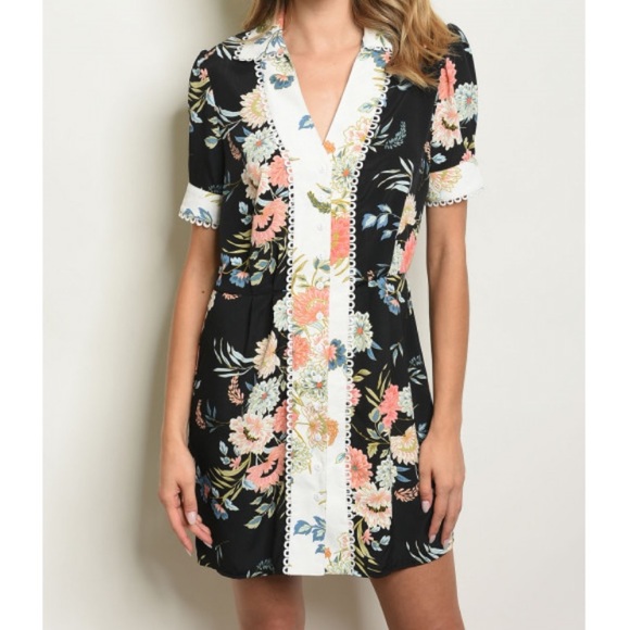 Dresses & Skirts - Japanese Inspired Kimono Floral Dress 116